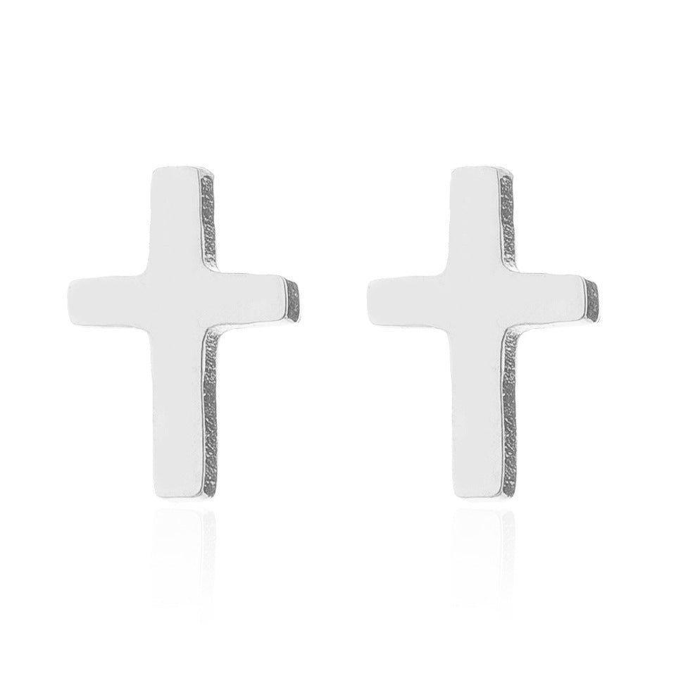 Cross Stud Earrings