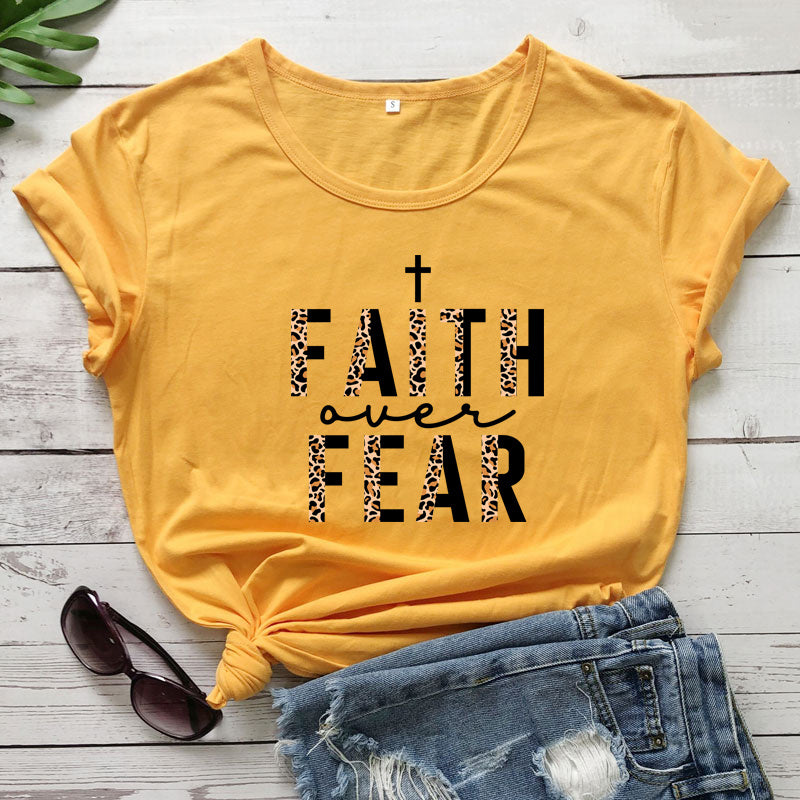 Faith Over Fear Leopard