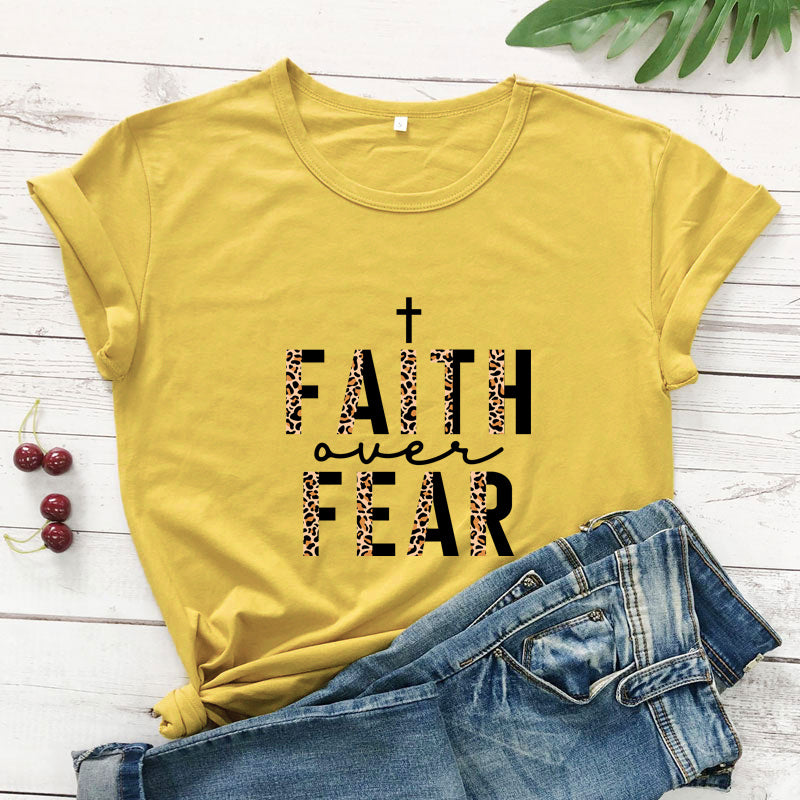 Faith Over Fear Leopard