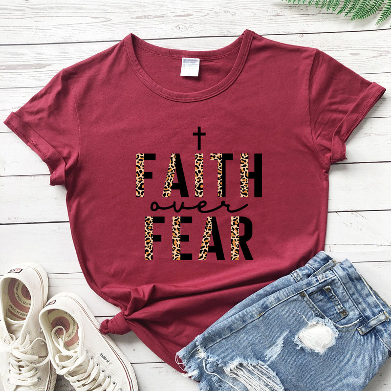 Faith Over Fear Leopard