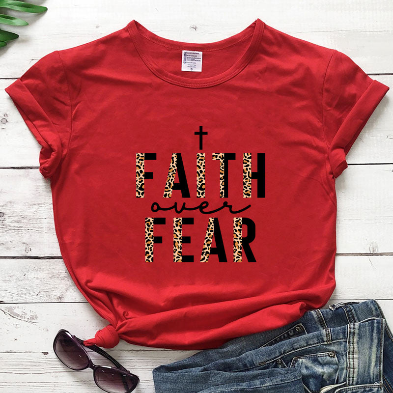 Faith Over Fear Leopard