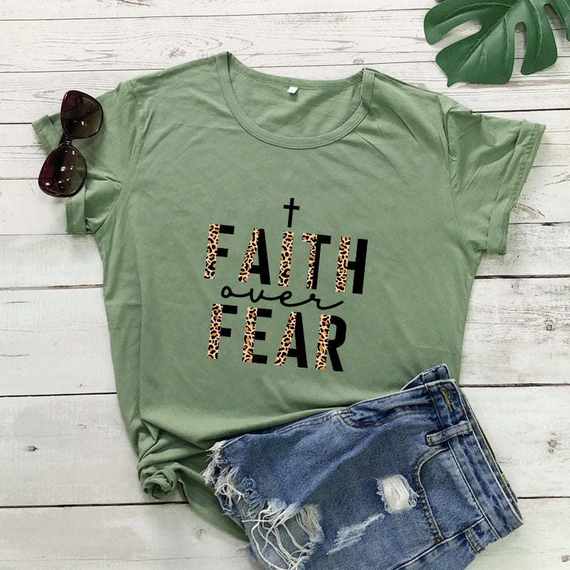 Faith Over Fear Leopard