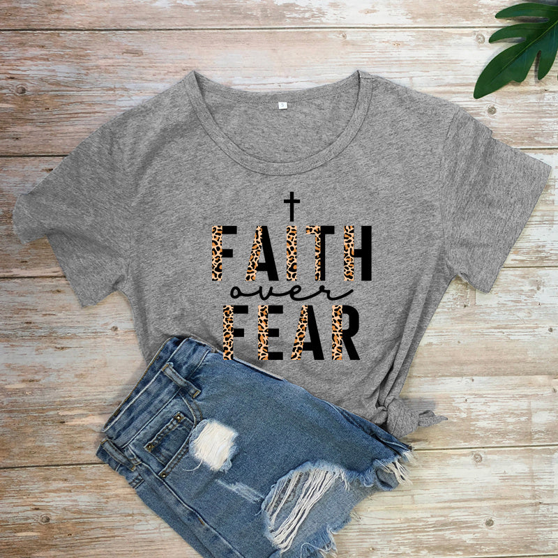 Faith Over Fear Leopard