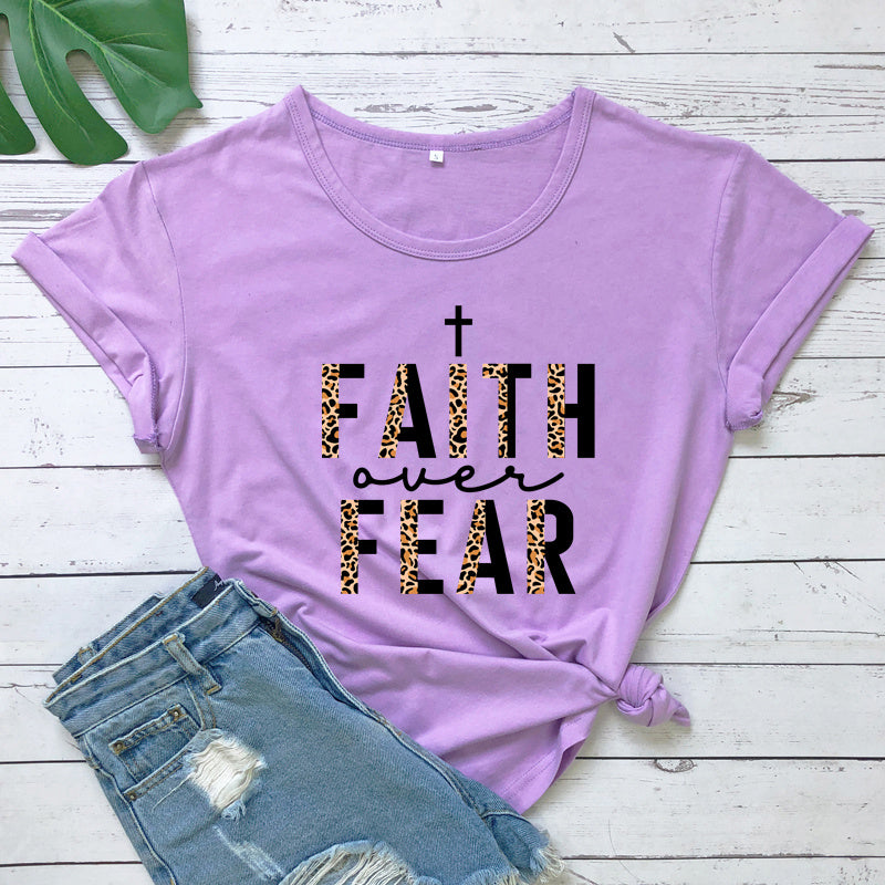 Faith Over Fear Leopard