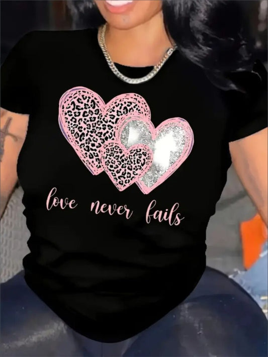 Love Never Fails Valentines Shirt