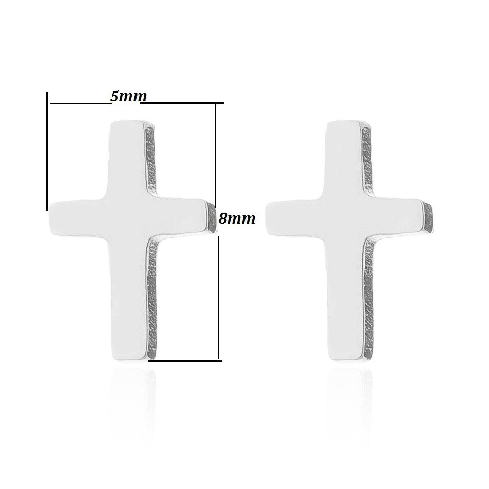 Cross Stud Earrings