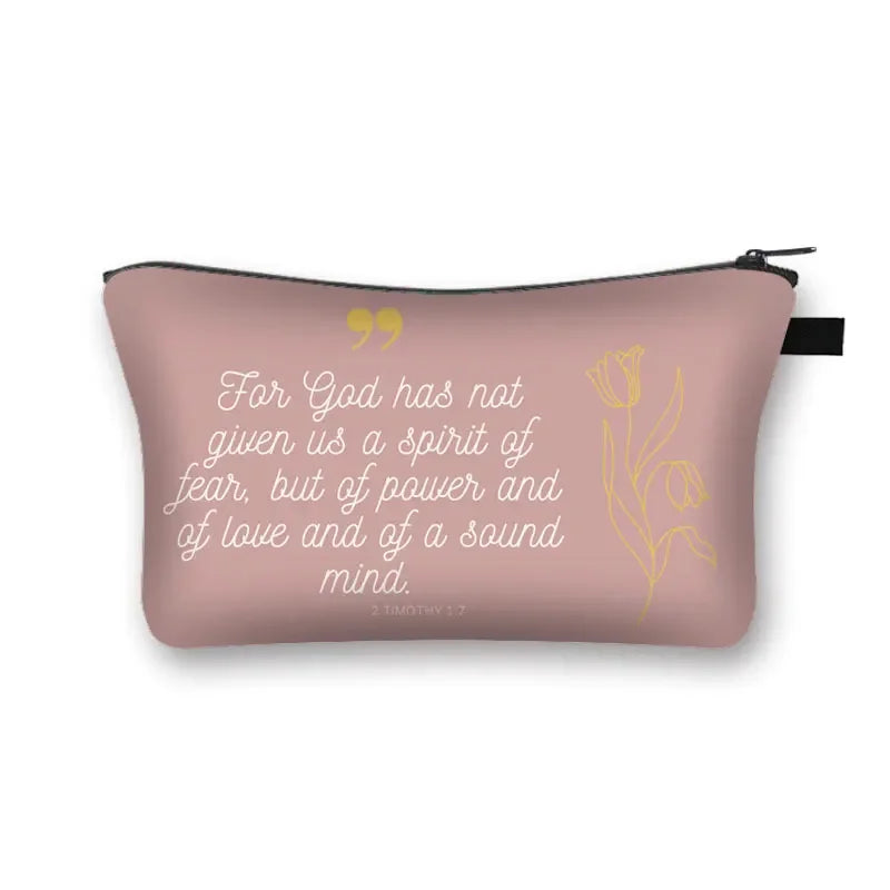 Bible Verse Cosmetic Bag