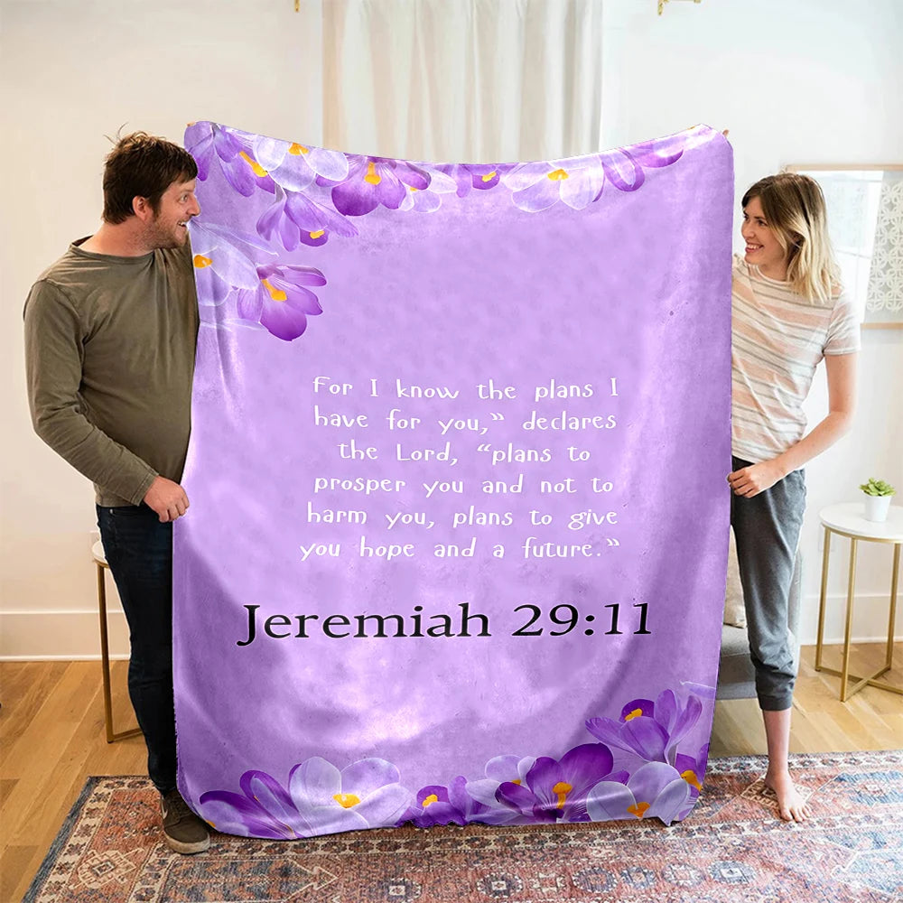 Bible Verse Soft Flannel Blanket