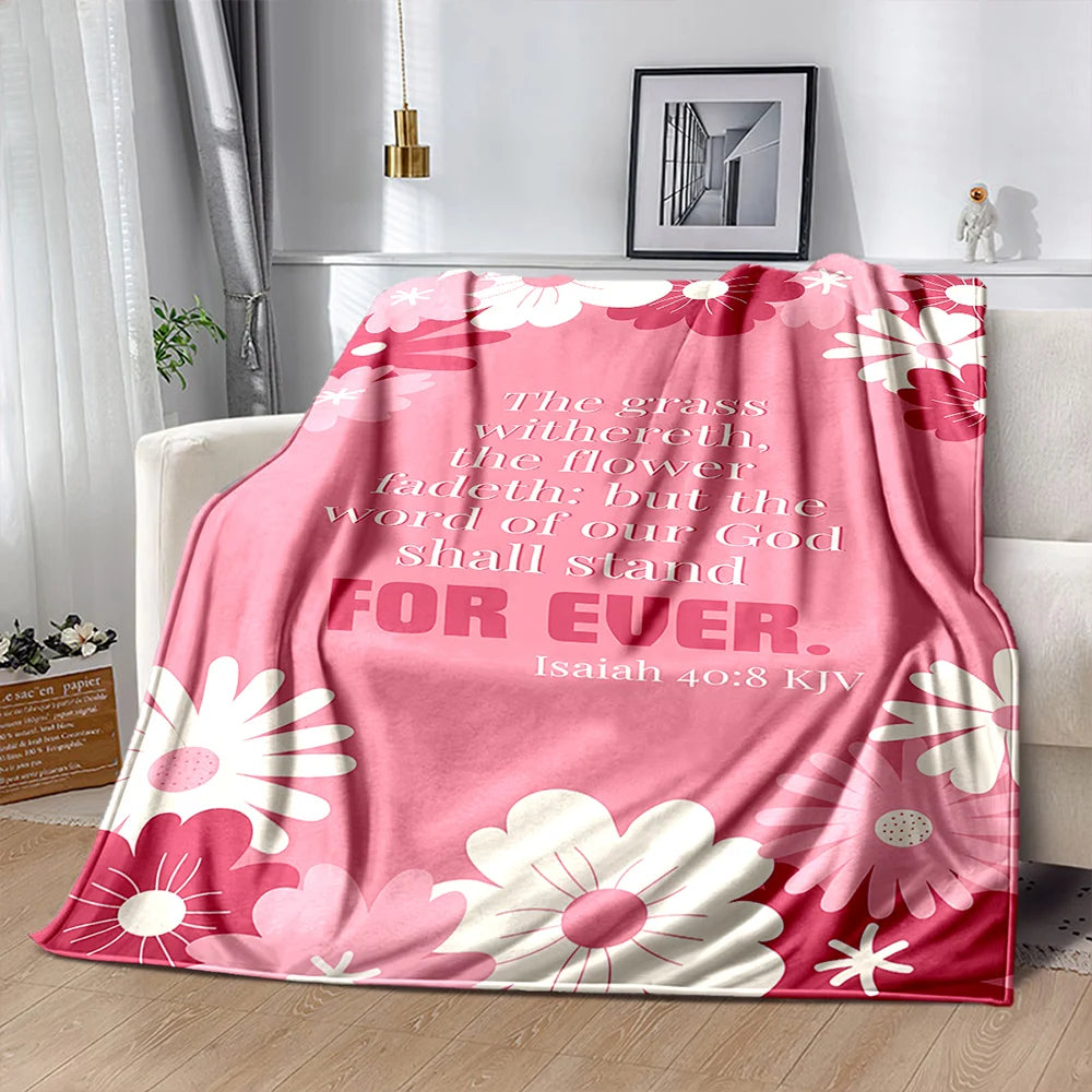 Bible Verse Soft Flannel Blanket