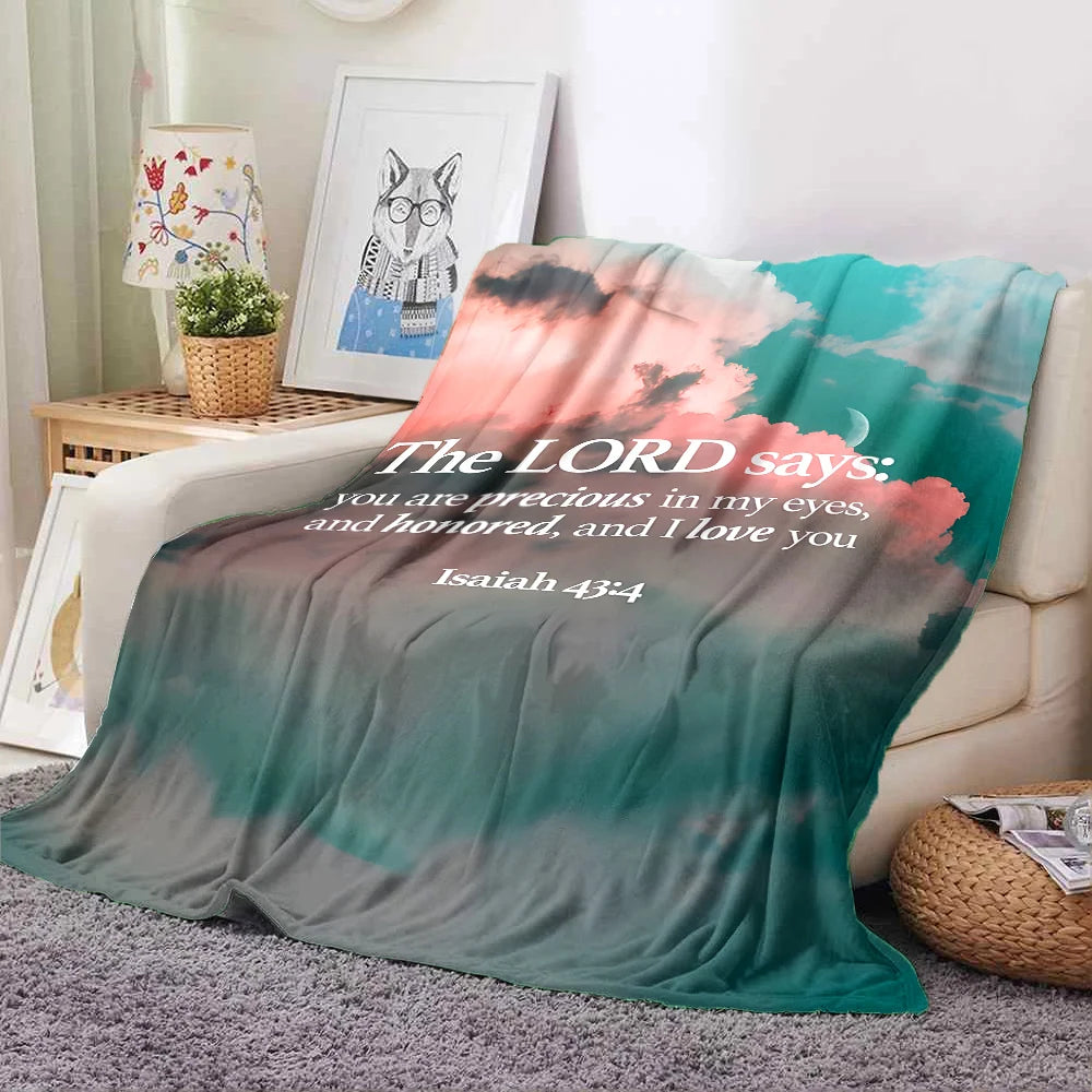 Bible Verse Soft Flannel Blanket