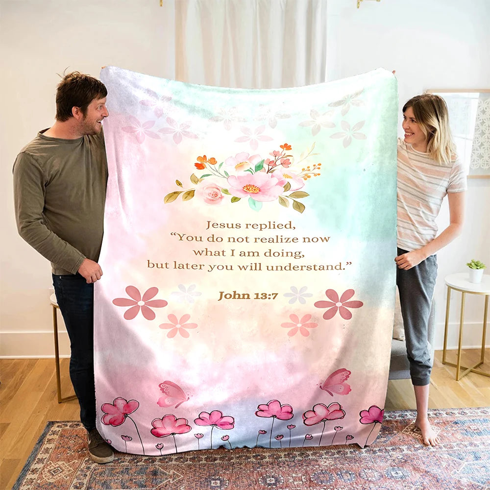 Bible Verse Soft Flannel Blanket