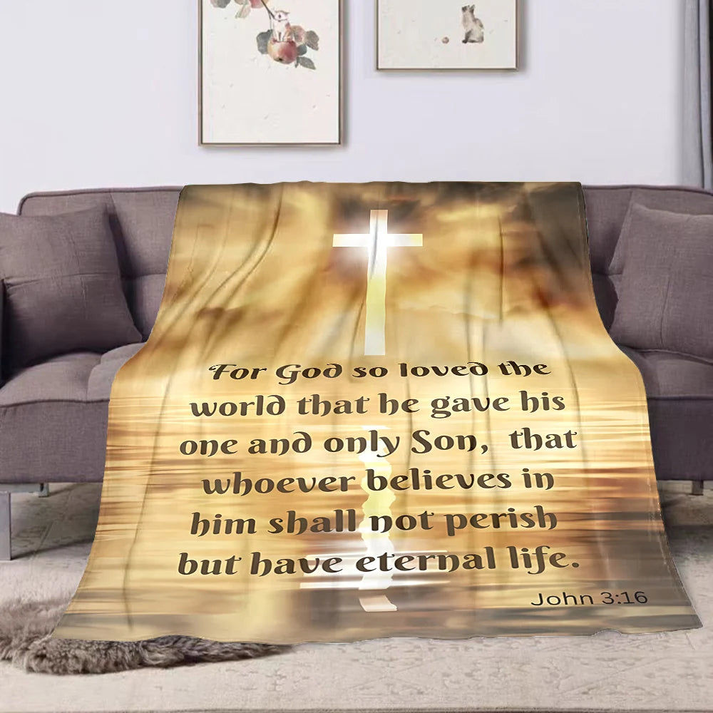 Bible Verse Soft Flannel Blanket