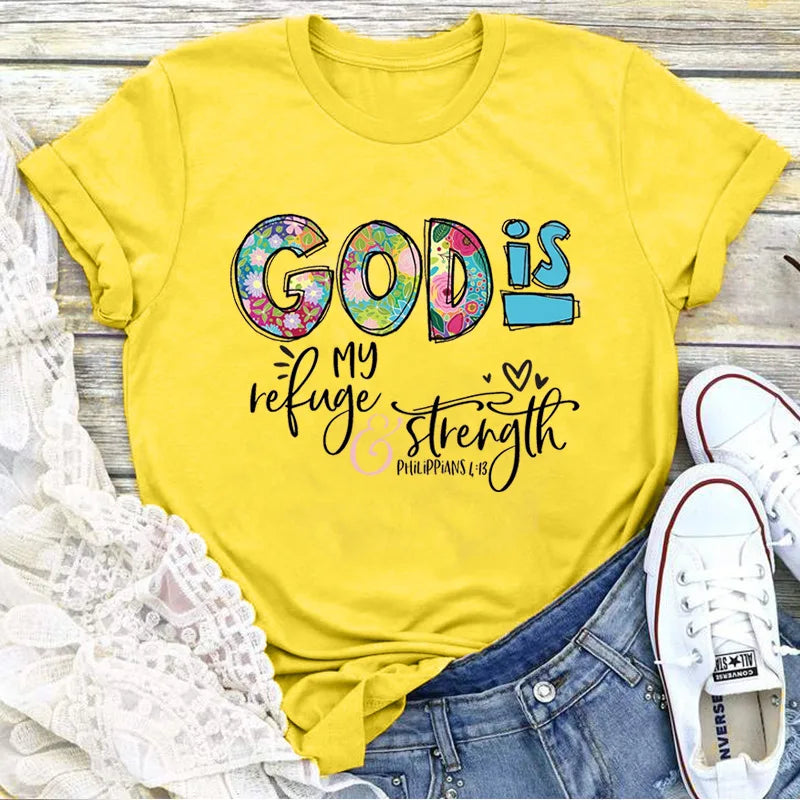 GOD IS Strength T Shirt