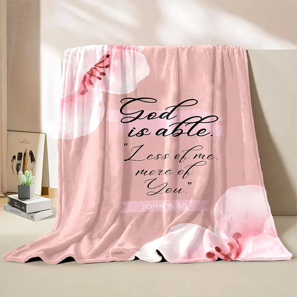 Bible Verse Soft Flannel Blanket