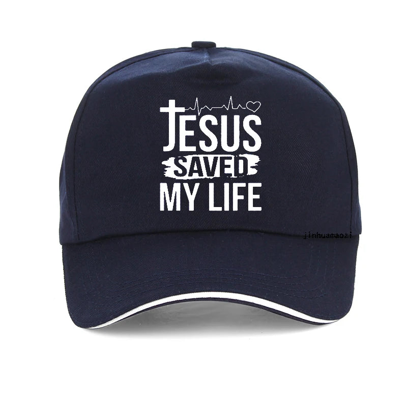 Jesus Saved My Life baseball cap