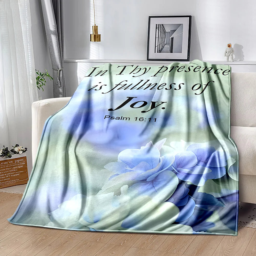 Bible Verse Soft Flannel Blanket