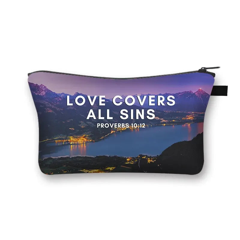 Bible Verse Cosmetic Bag