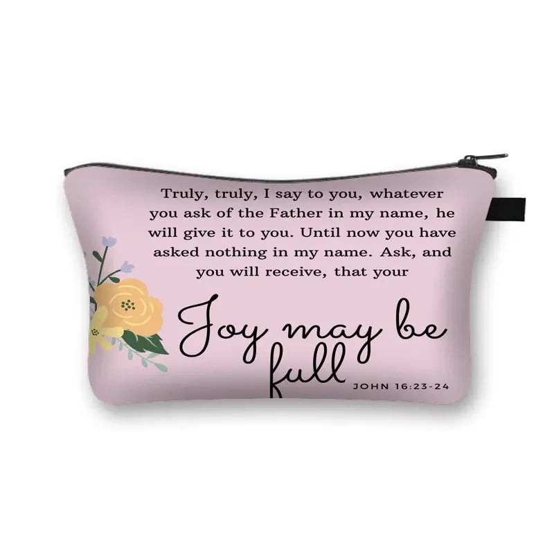 Bible Verse Cosmetic Bag