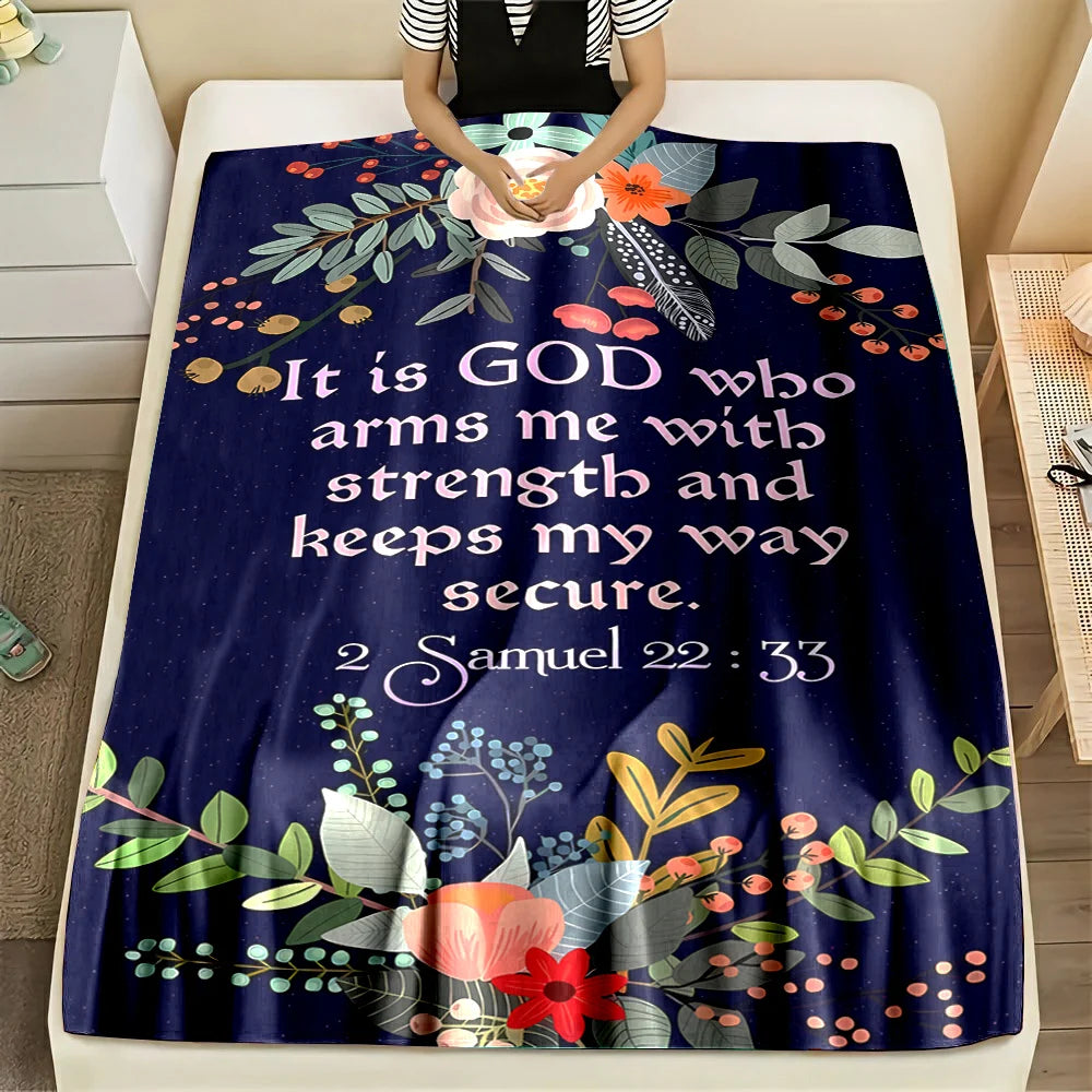 Bible Verse Soft Flannel Blanket