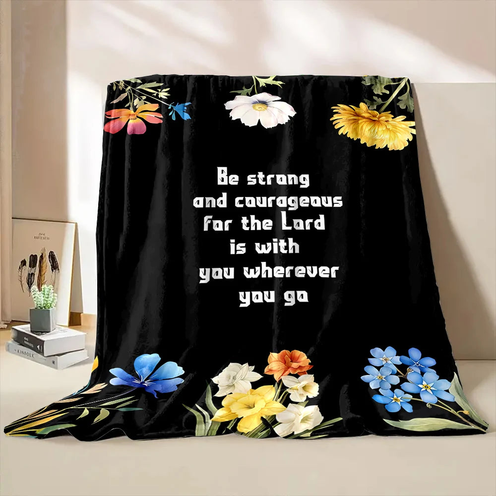 Bible Verse Soft Flannel Blanket