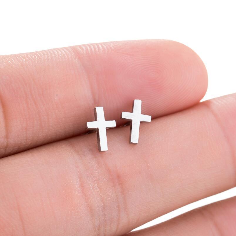 Cross Stud Earrings